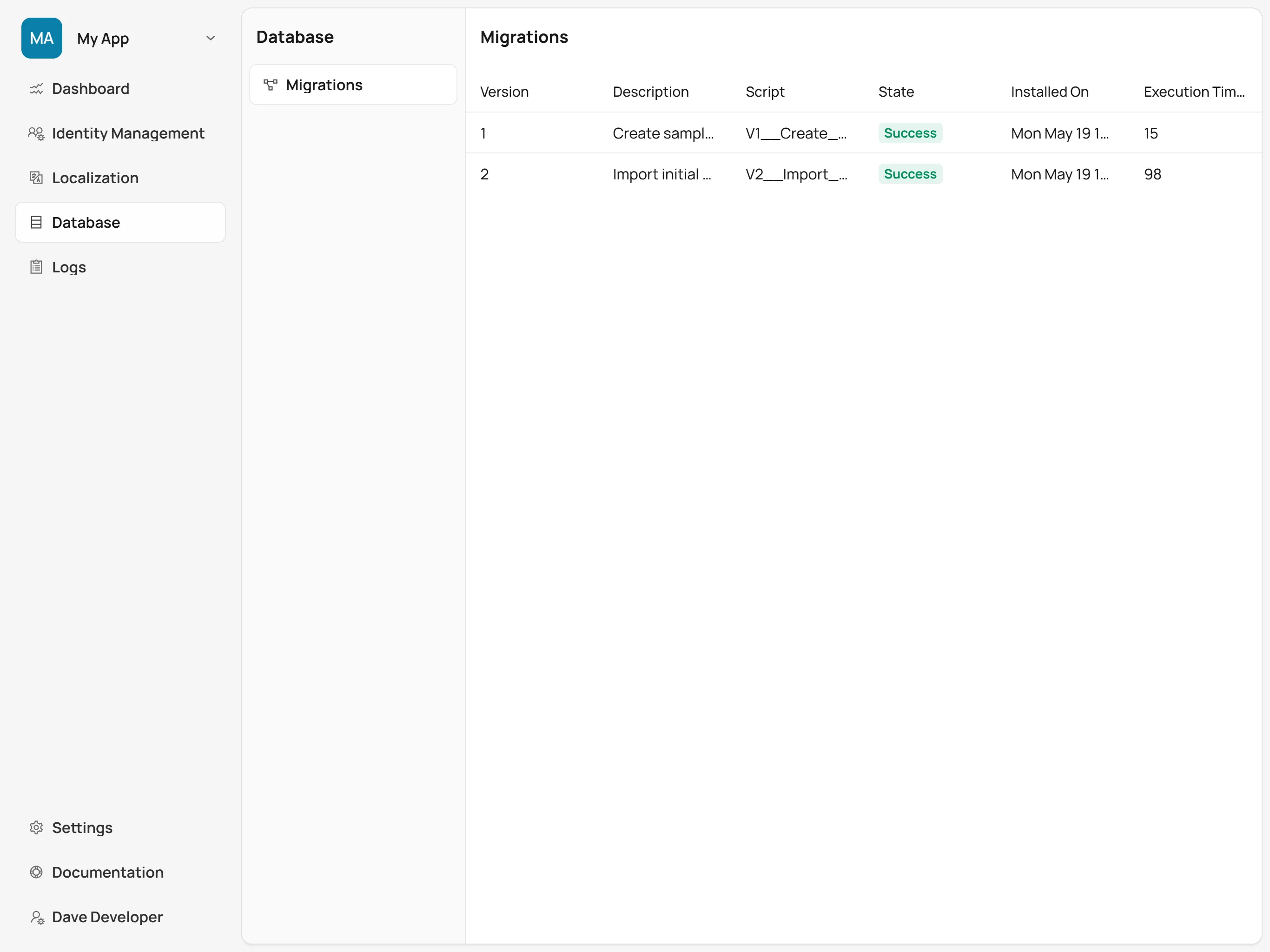 Database Migrations