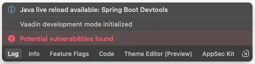 devtools log tab