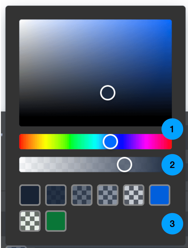 Using the color picker
