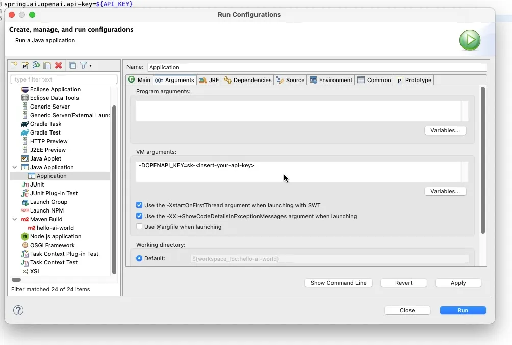 configuration eclipse