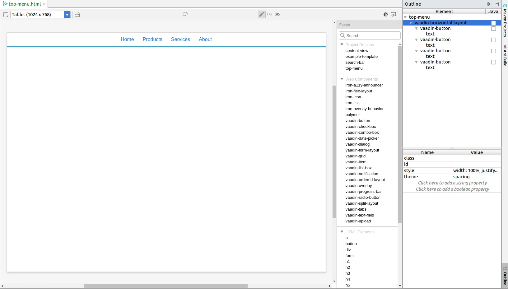 designer 3 tutorial reuse top menu