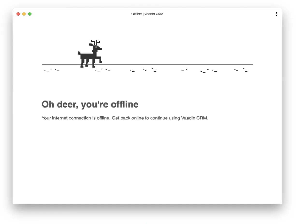 custom offline page