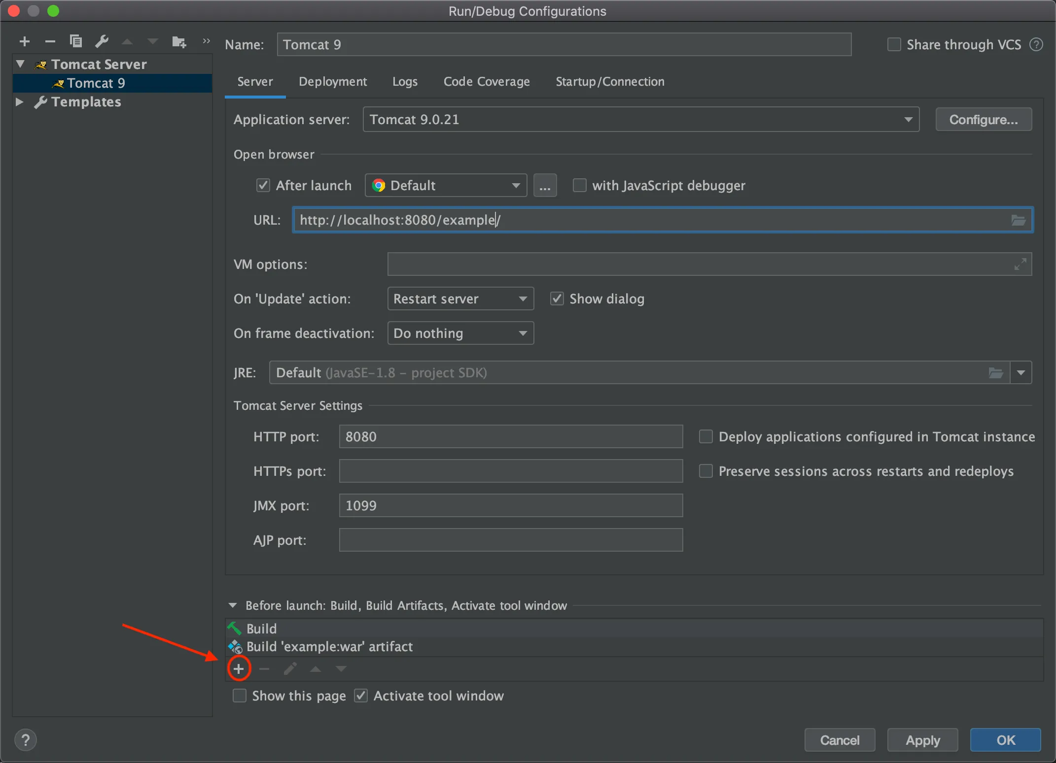 Tomcat Run/Debug Configuration