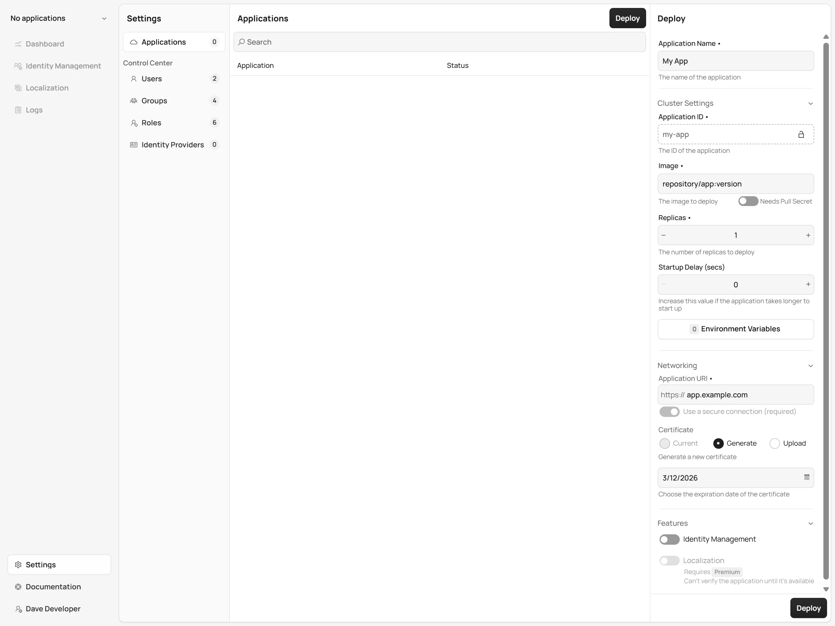 App Deployment