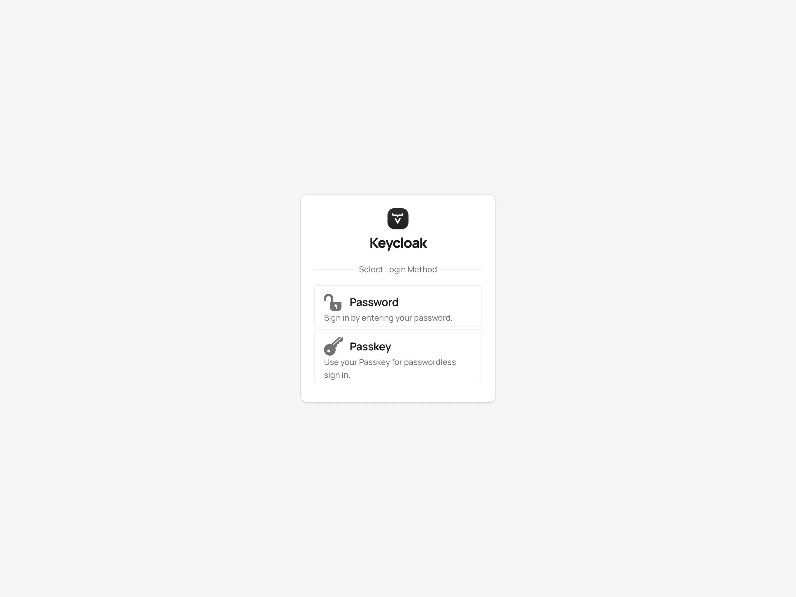 Authentication Selector