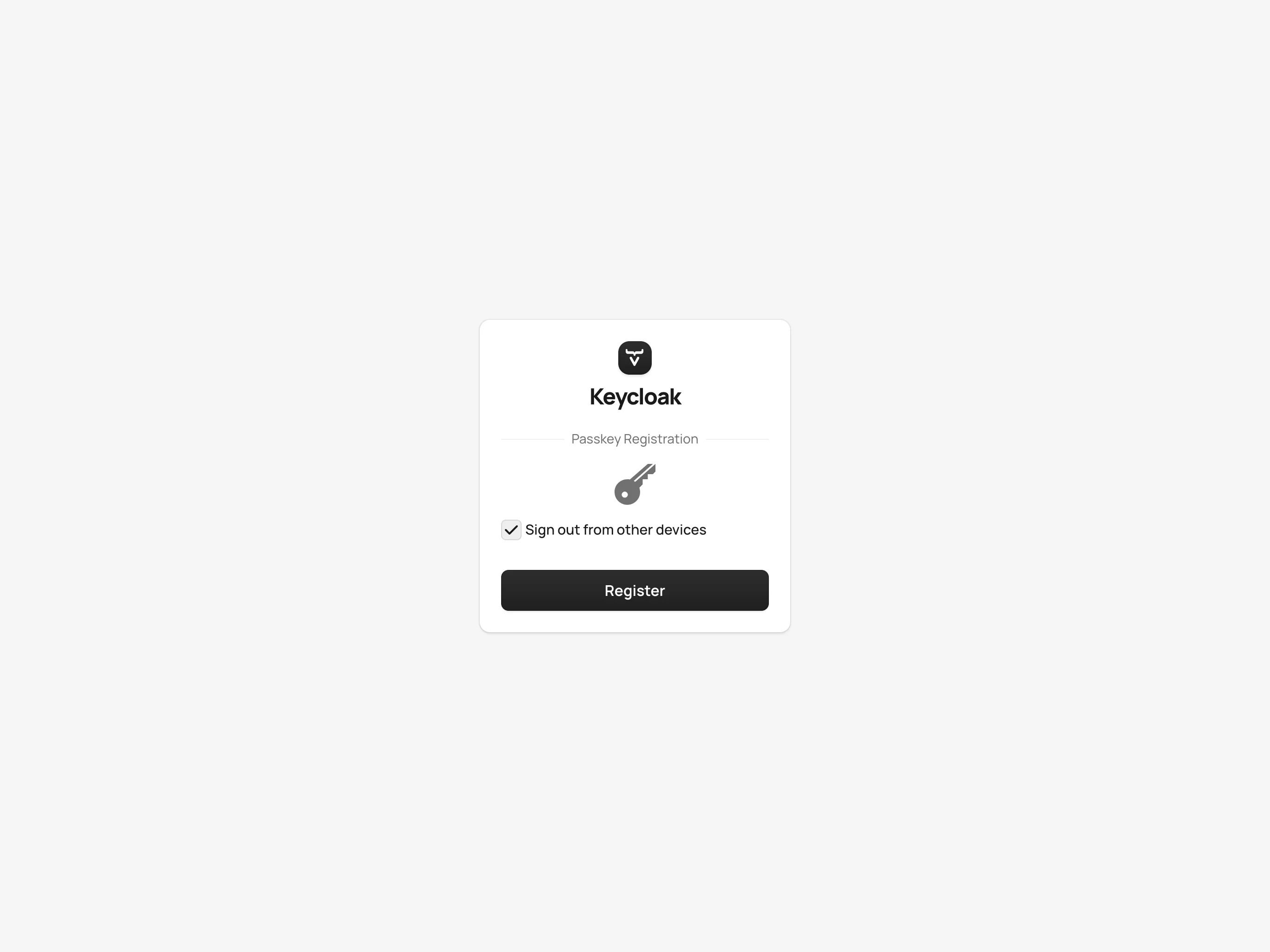 Passkey Registration