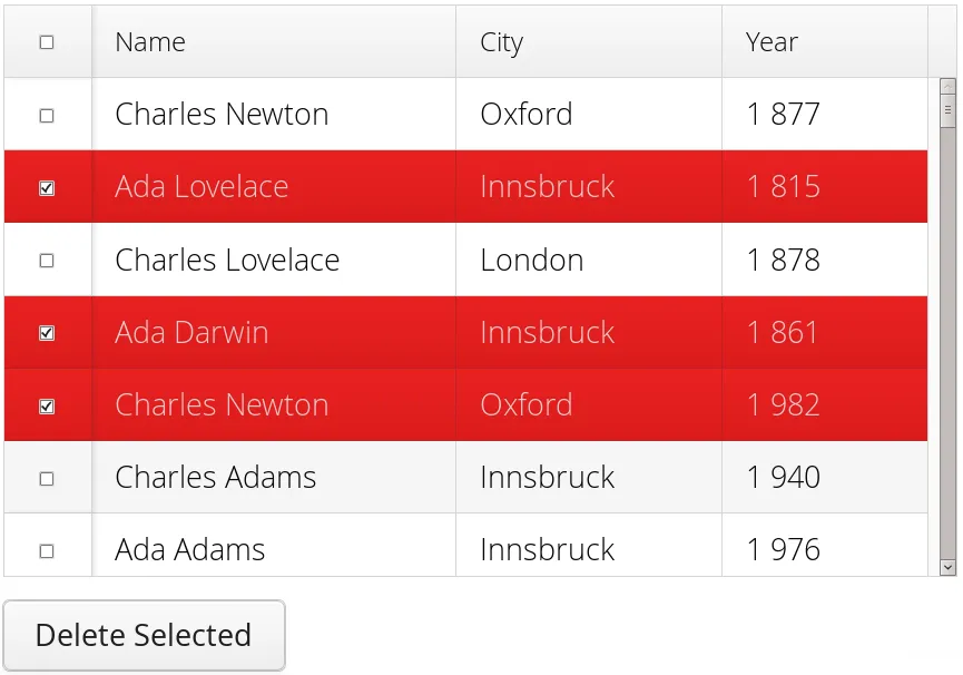 grid selection multi