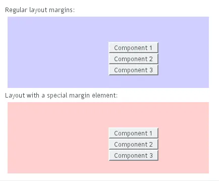 layout margin