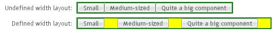 layout size undefined vs defined