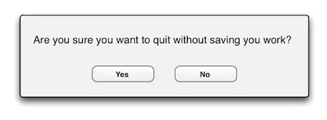 Save changes "Are you sure…​"